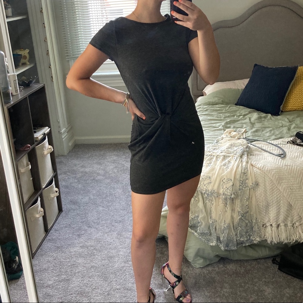 Gray Mini Dress